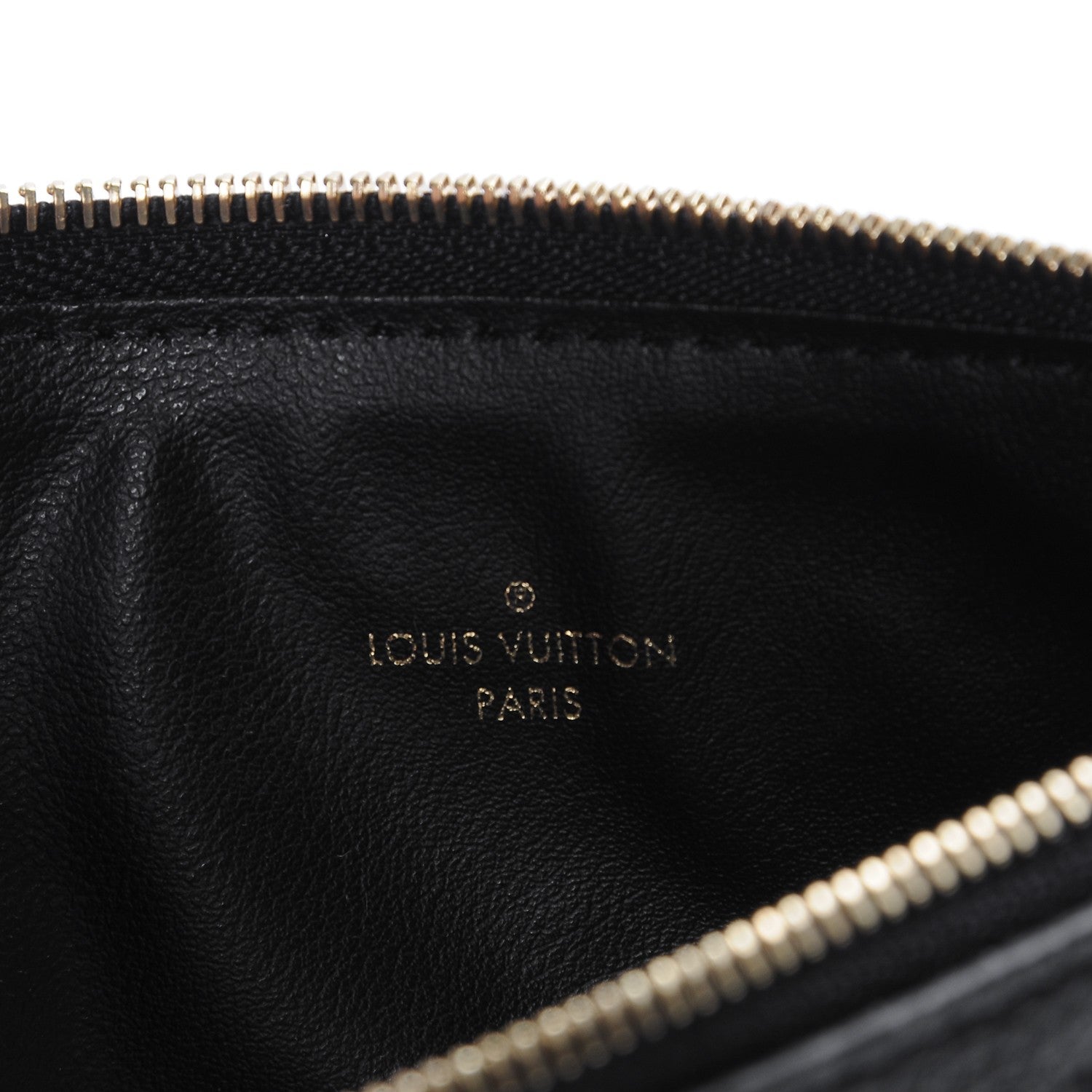 Louis Vuitton Empreinte Felicie Chain Wallet Zippered Insert Black 5 of 6