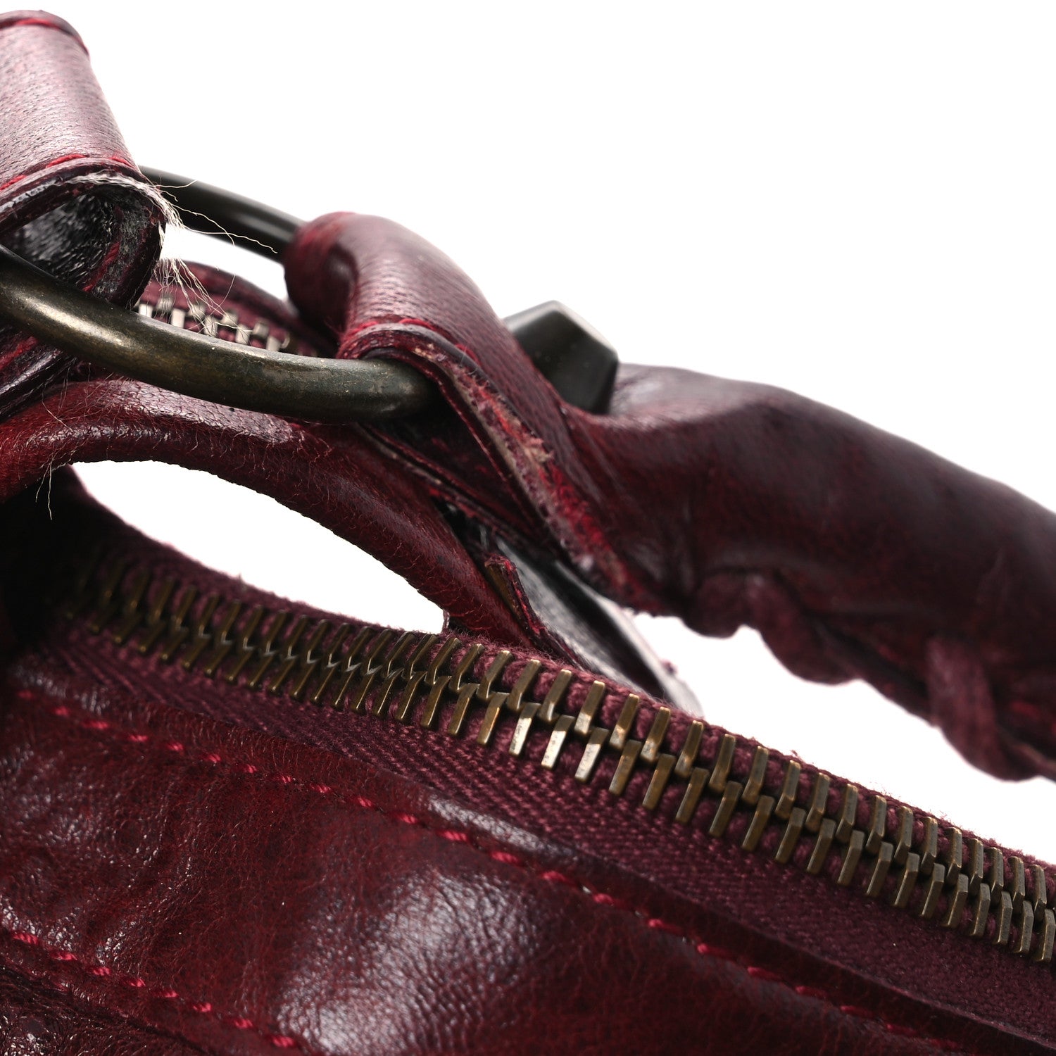 Balenciaga Agneau Classic Hardware Day Hobo Rouge Grenat 11 of 15