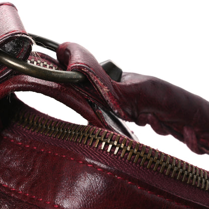 Balenciaga Agneau Classic Hardware Day Hobo Rouge Grenat 11 of 15