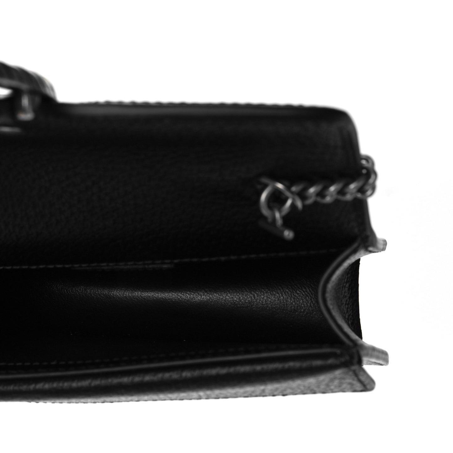 Jacquard Black Denim GG Monogram Super Mini Dionysus Shoulder Bag Black Ivory