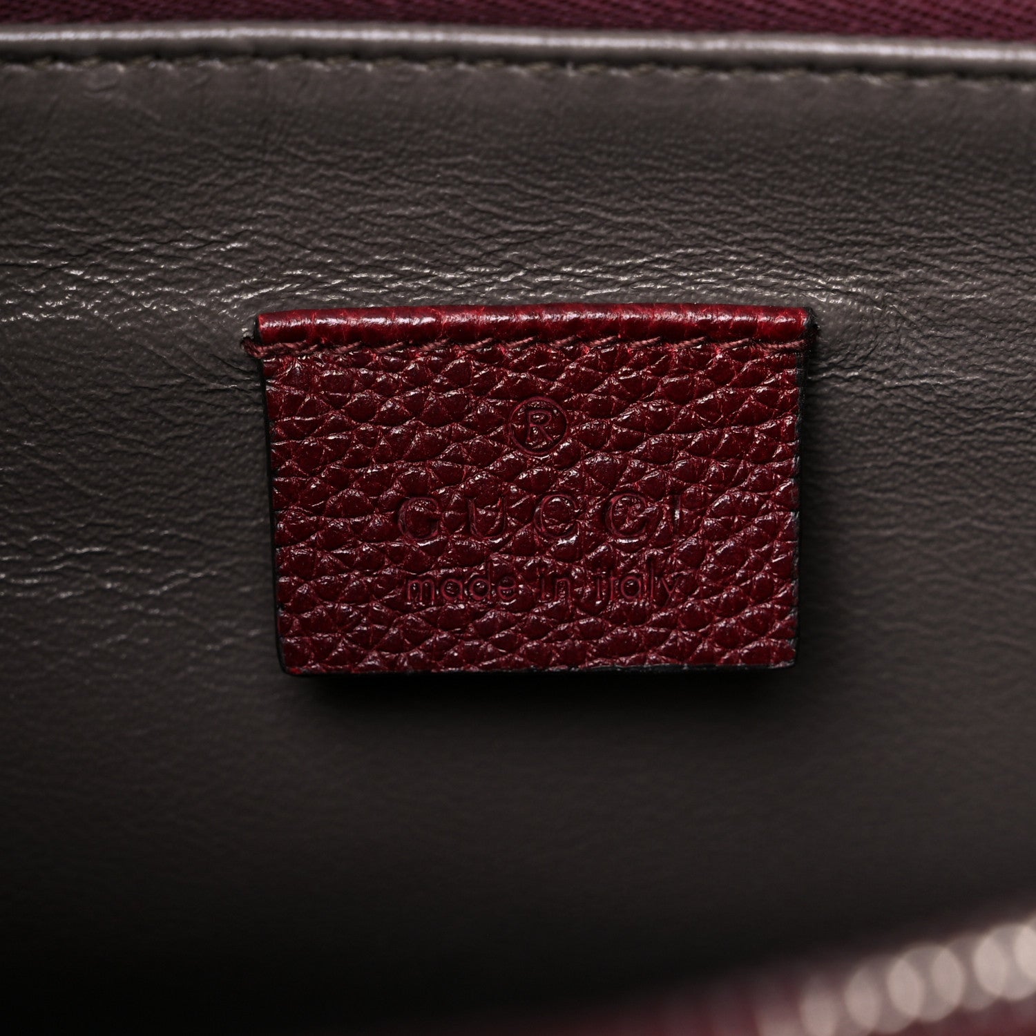 Gucci Grainy Calfskin Medium Zumi Top Handle Bag Vintage Bordeaux 7 of 12