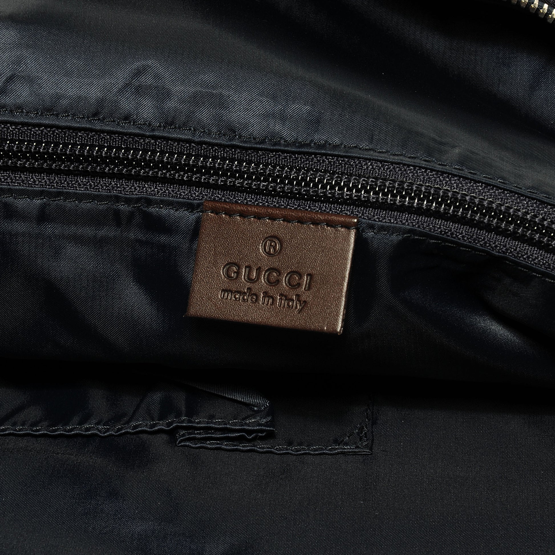 Gucci Nylon Diamante Tote Blue 6 of 8