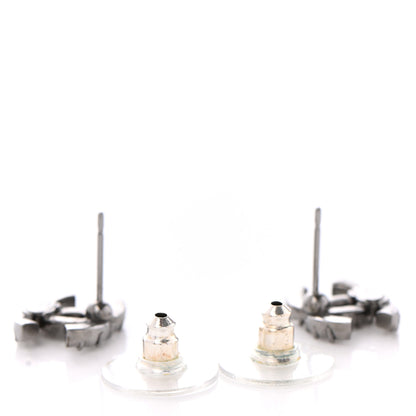 Chanel Ruthenium Crystal CC Earrings 3 of 4