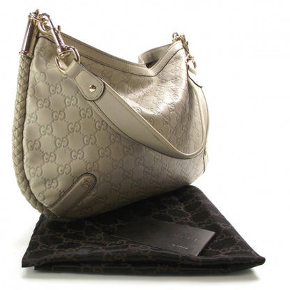 Gucci Guccissima Britt Shoulder Bag Ivory 3 of 13