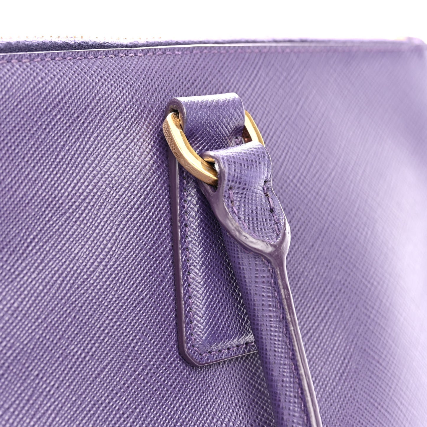 Saffiano Lux Large Galleria Double Zip Tote Uva
