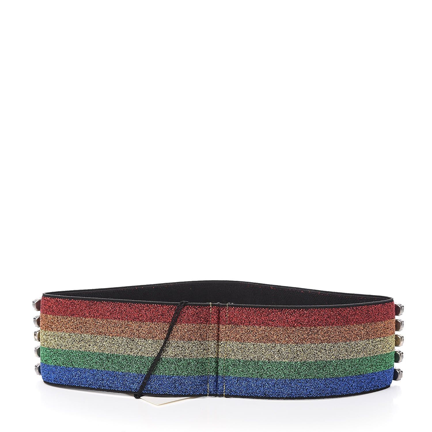 Gucci Metallic Crystal Embellished Webby Headband 57 Rainbow 3 of 6