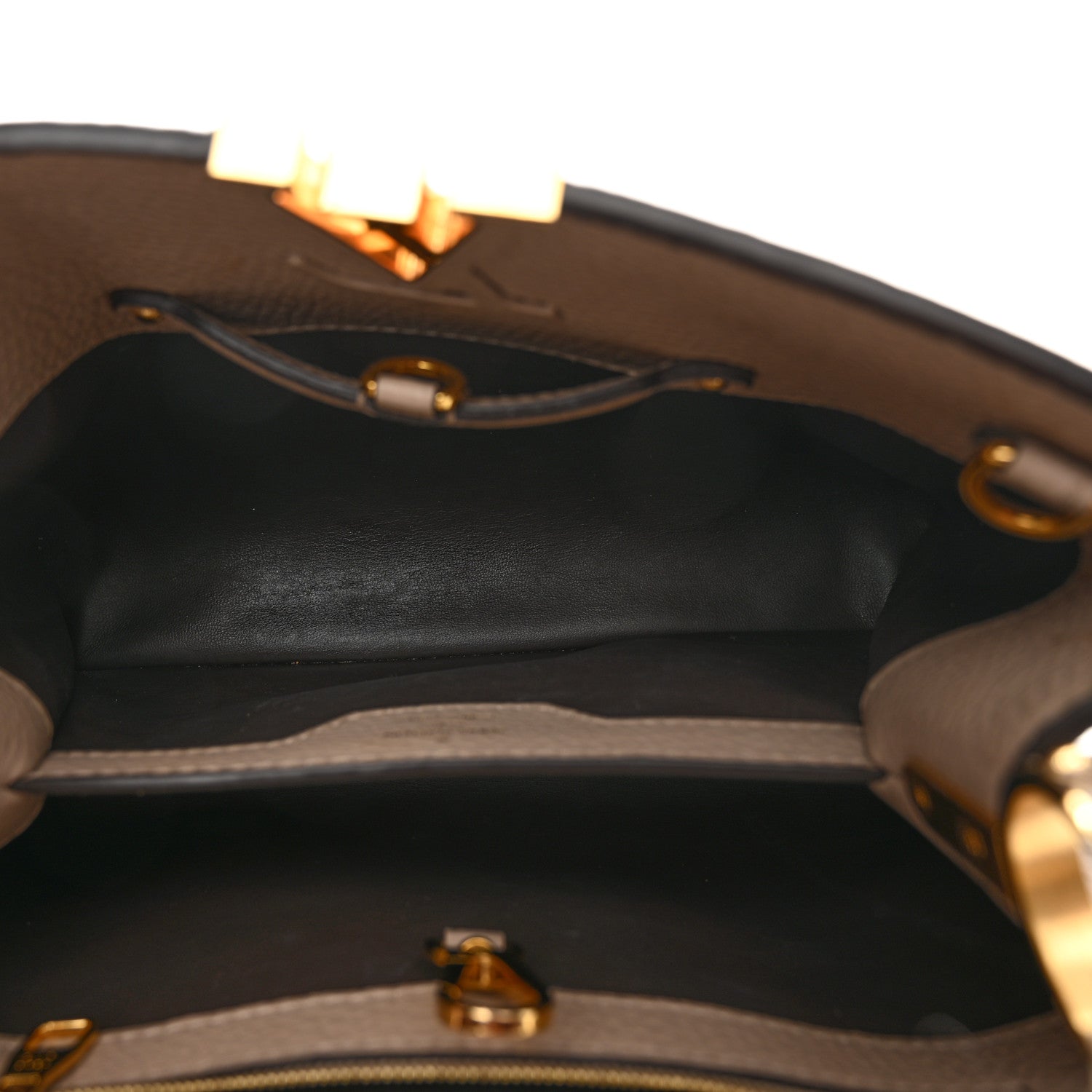 Louis Vuitton Taurillon Ayers Capucines BB Galet 5 of 12