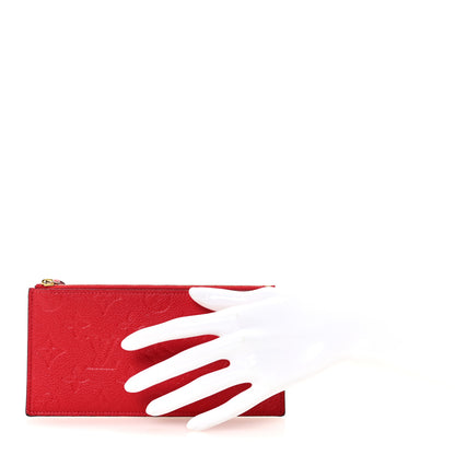 Louis Vuitton Empreinte Felicie Chain Wallet Zippered Insert Scarlet 2 of 6