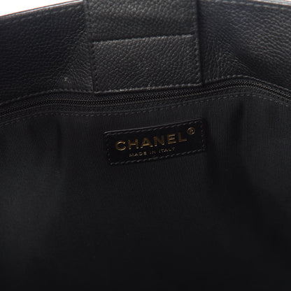 Chanel Calfskin Cerf Executive Shopper Tote Black 9 of 12