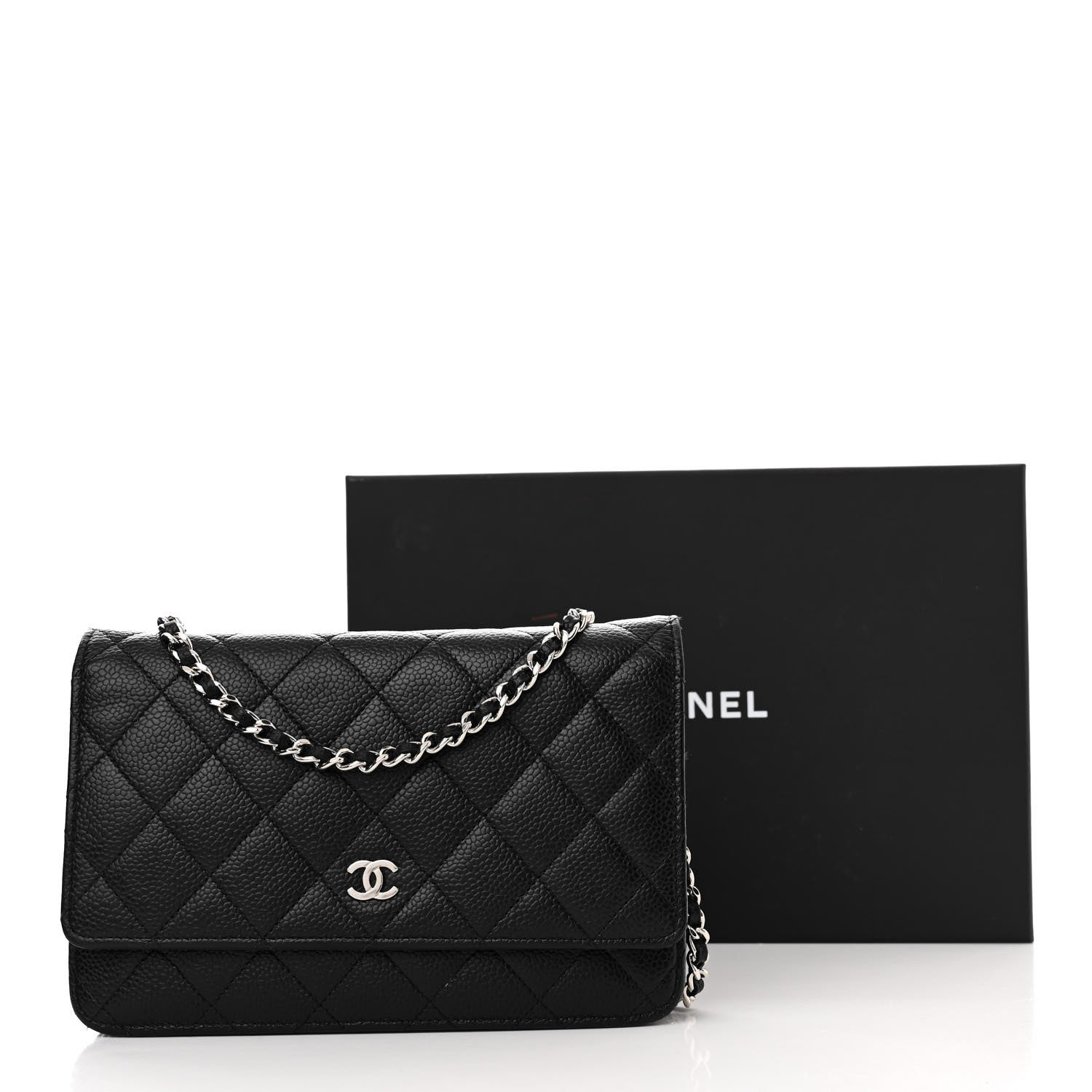 Chanel Caviar Quilted Wallet on Chain WOC Black 12 of 12