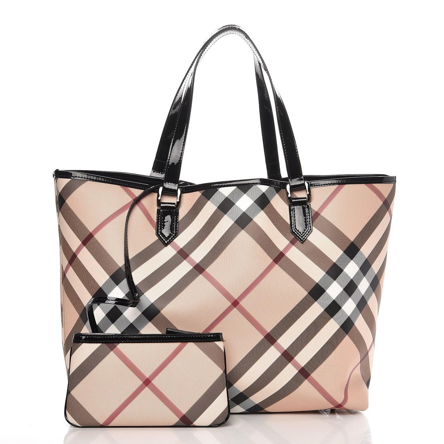 Nova Check Large Nickie Tote Black