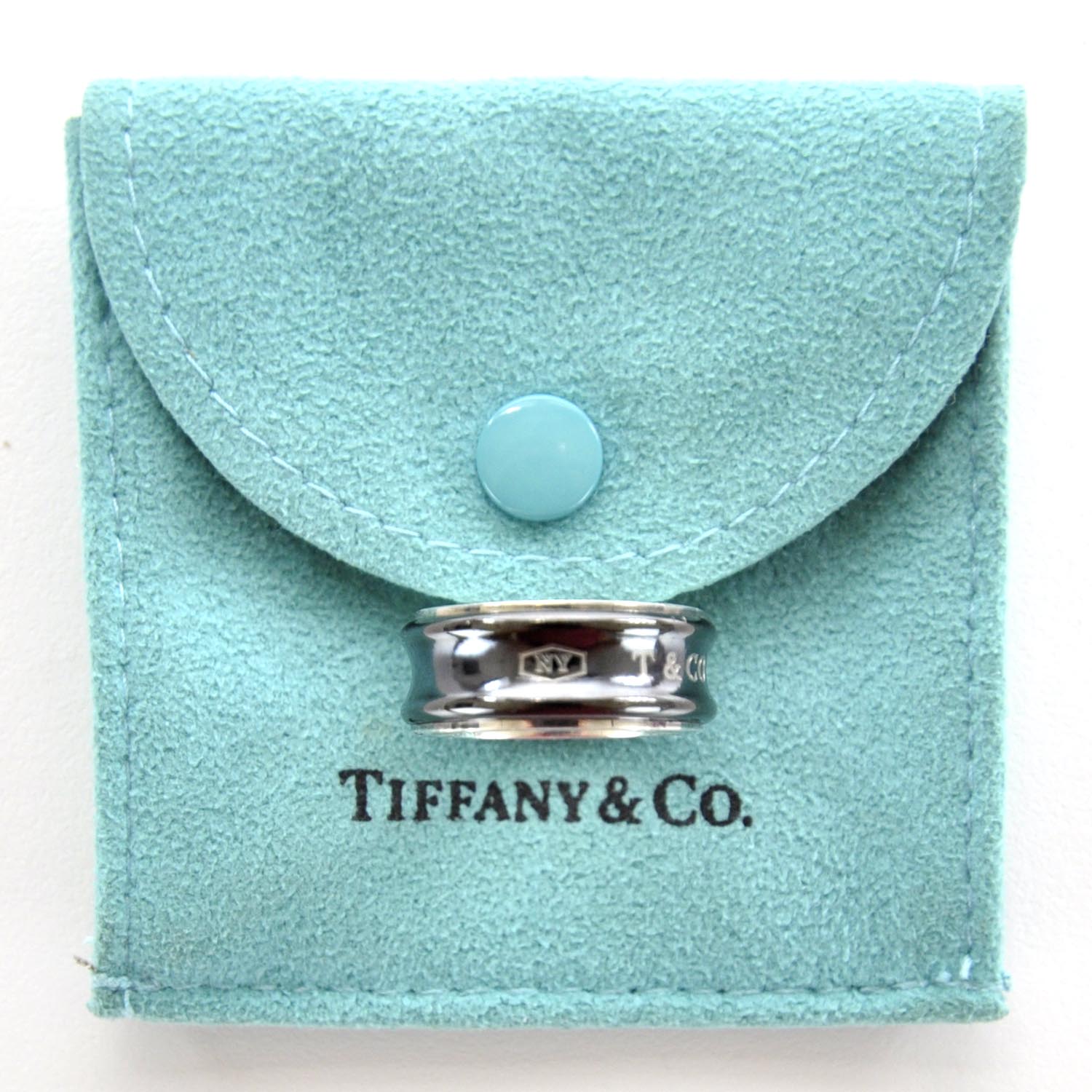 Tiffany Sterling Silver Titanium 1837 Ring 6 6 of 7