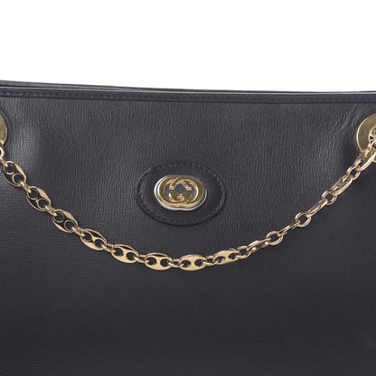 Gucci Azalea Calfskin Small Marina Open Top Chain Shoulder Bag Black 10 of 10