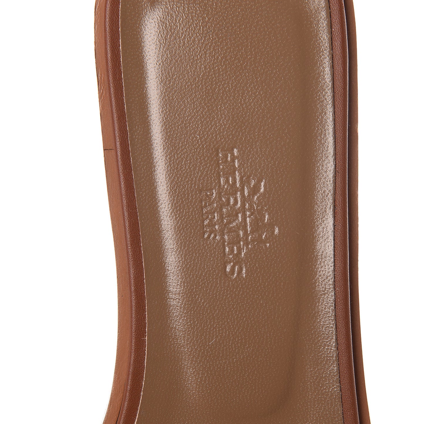 Box Calfskin Oran Sandals 37 Gold