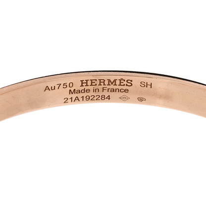 Hermes 18K Rose Gold PM Collier De Chien Bracelet SH 3 of 4