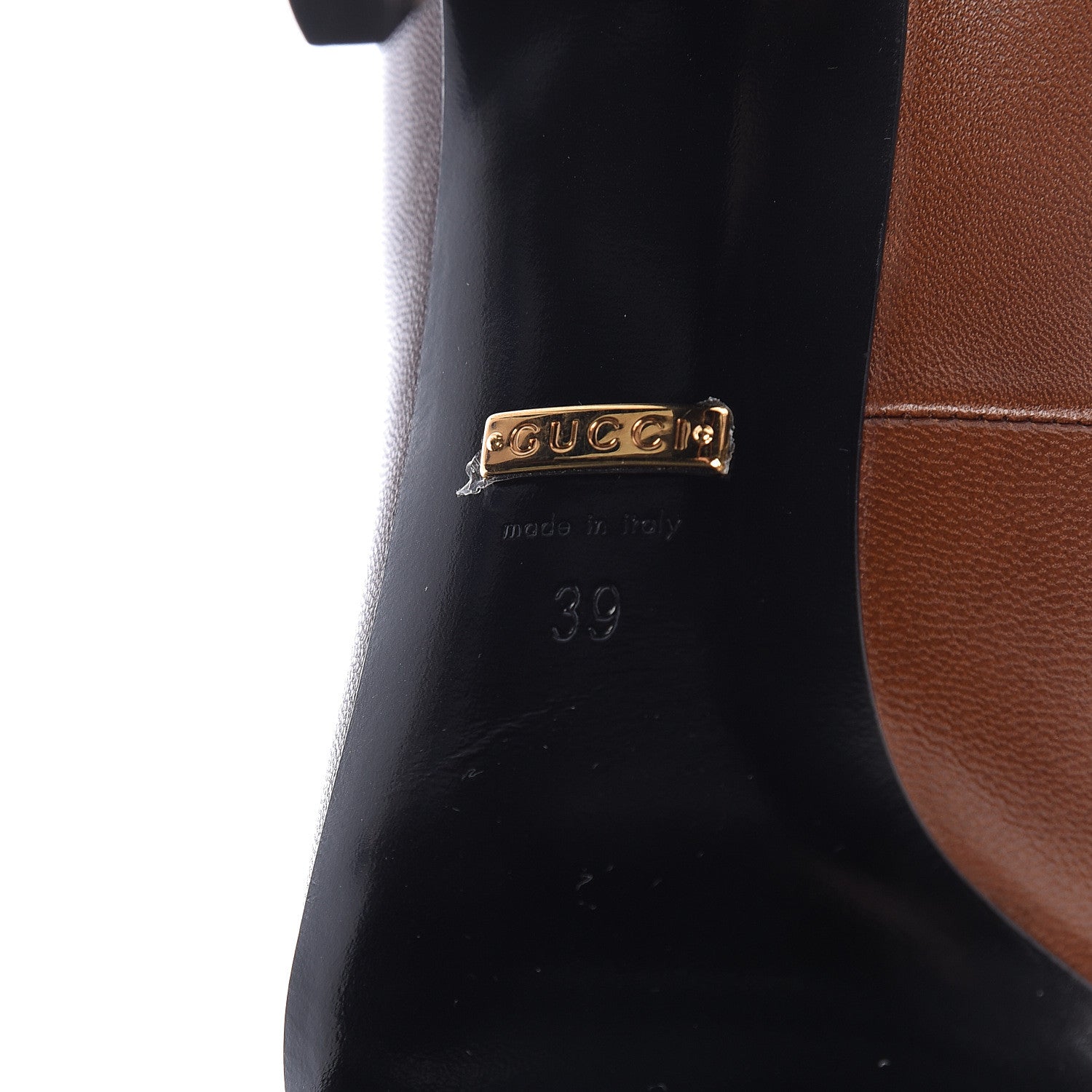 Gucci Malaga Kid Pumps 39 Bright Cuir 7 of 9