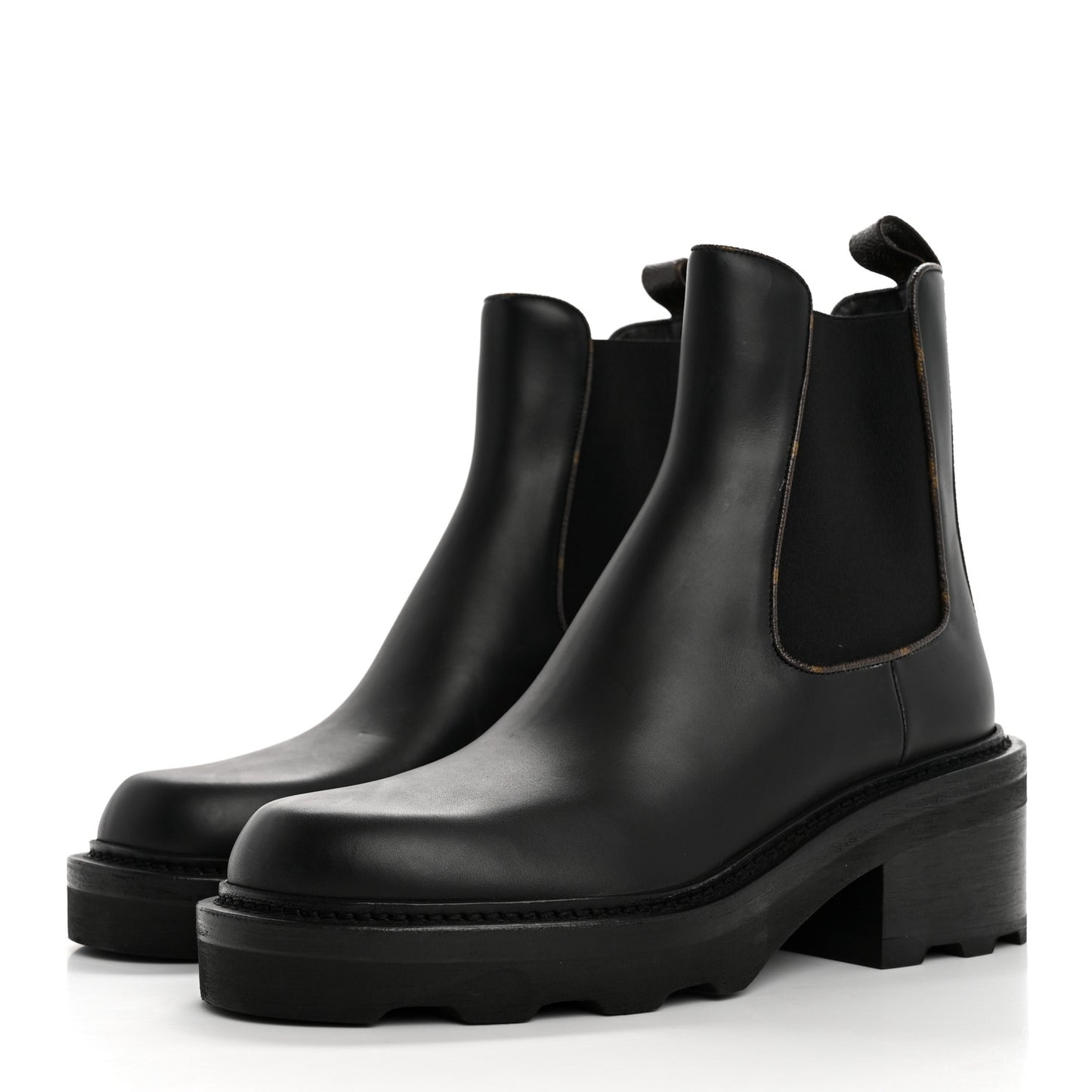 Calfskin Monogram Beaubourg Ankle Boots 39 Black
