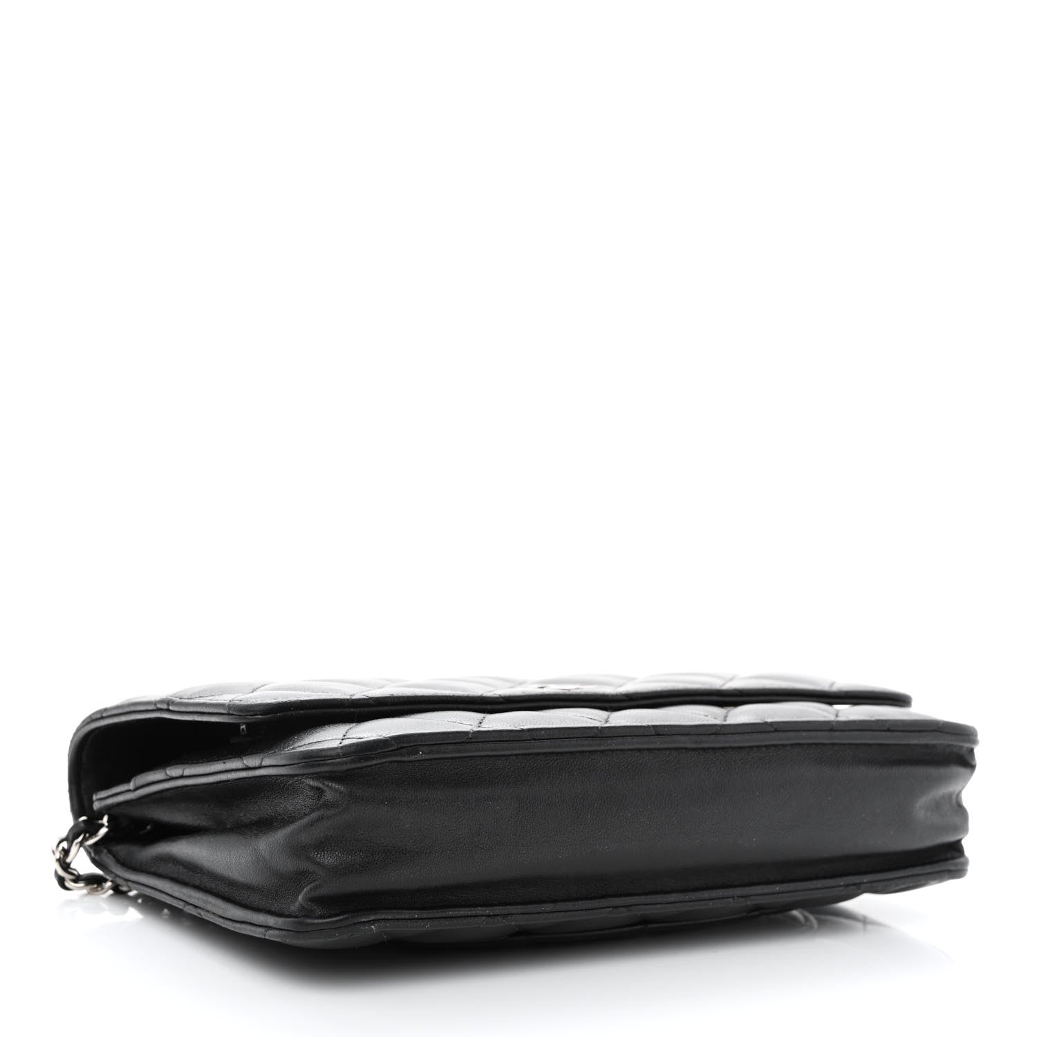 Chanel Lambskin Quilted Wallet On Chain WOC Black 4 of 11