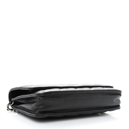 Chanel Lambskin Quilted Wallet On Chain WOC Black 4 of 11
