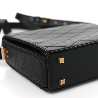 Saint Laurent SAINT LAURENT Lambskin Quilted Mini Square Crossbody Black 9 of 10