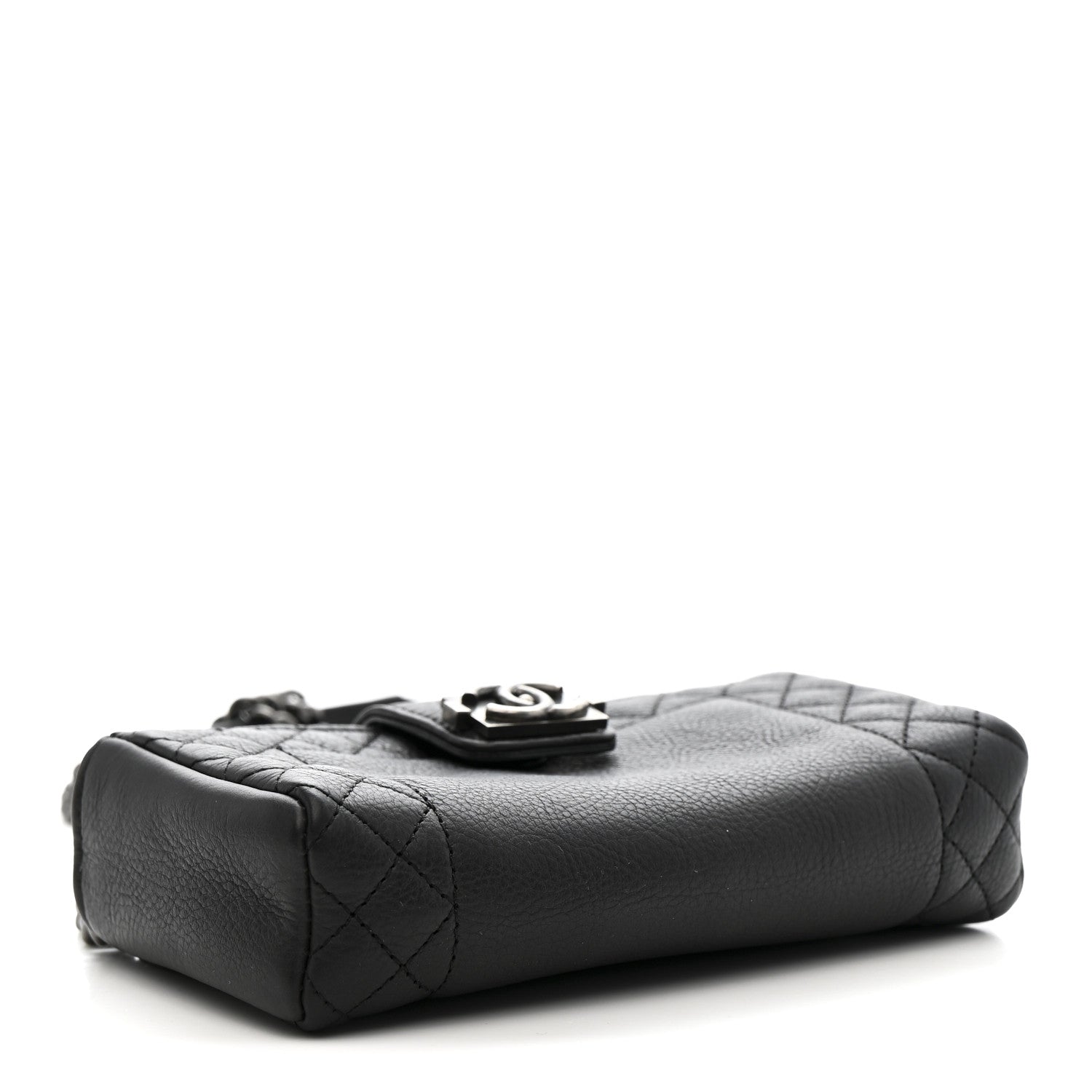 Chanel Calfskin Boy Reverso Mini Pochette Black 4 of 12