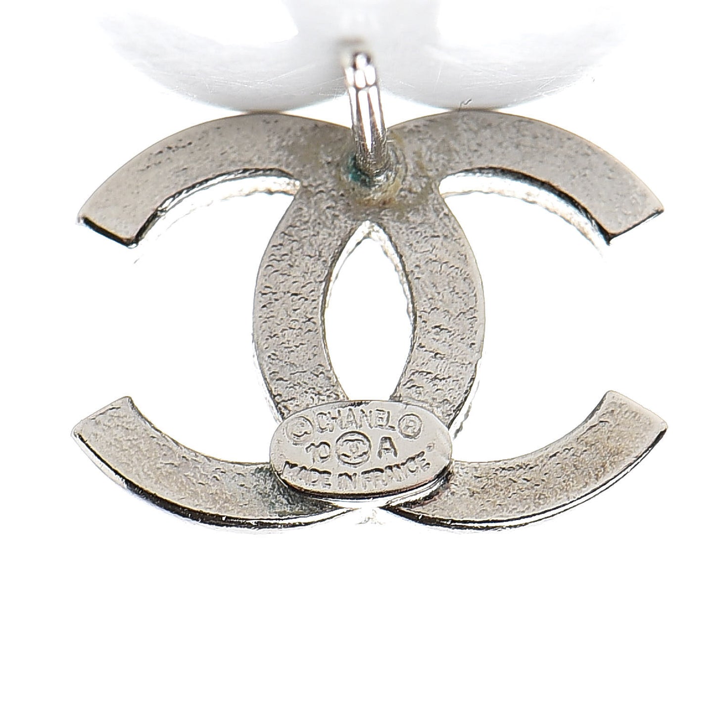 Crystal CC Earrings Silver