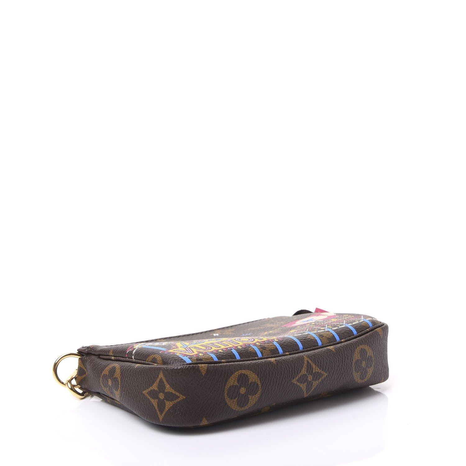 Louis Vuitton Monogram 2020 Christmas Animation Roller Coaster Mini Pochette Accessories Pivoine 3 of 10