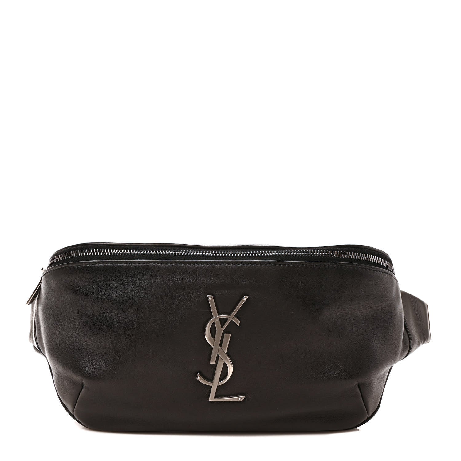 Saint Laurent Calfskin Monogram Belt Bag Black 1 of 8