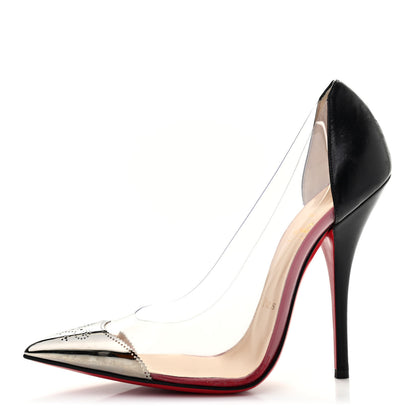 Christian Louboutin Kid PVC Djalouzi 100 Pumps 37.5 Black 1 of 9