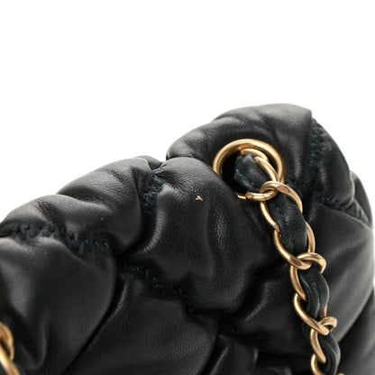 Chanel Lambskin Mini Bubble Quilt Flap Dark Blue 11 of 11