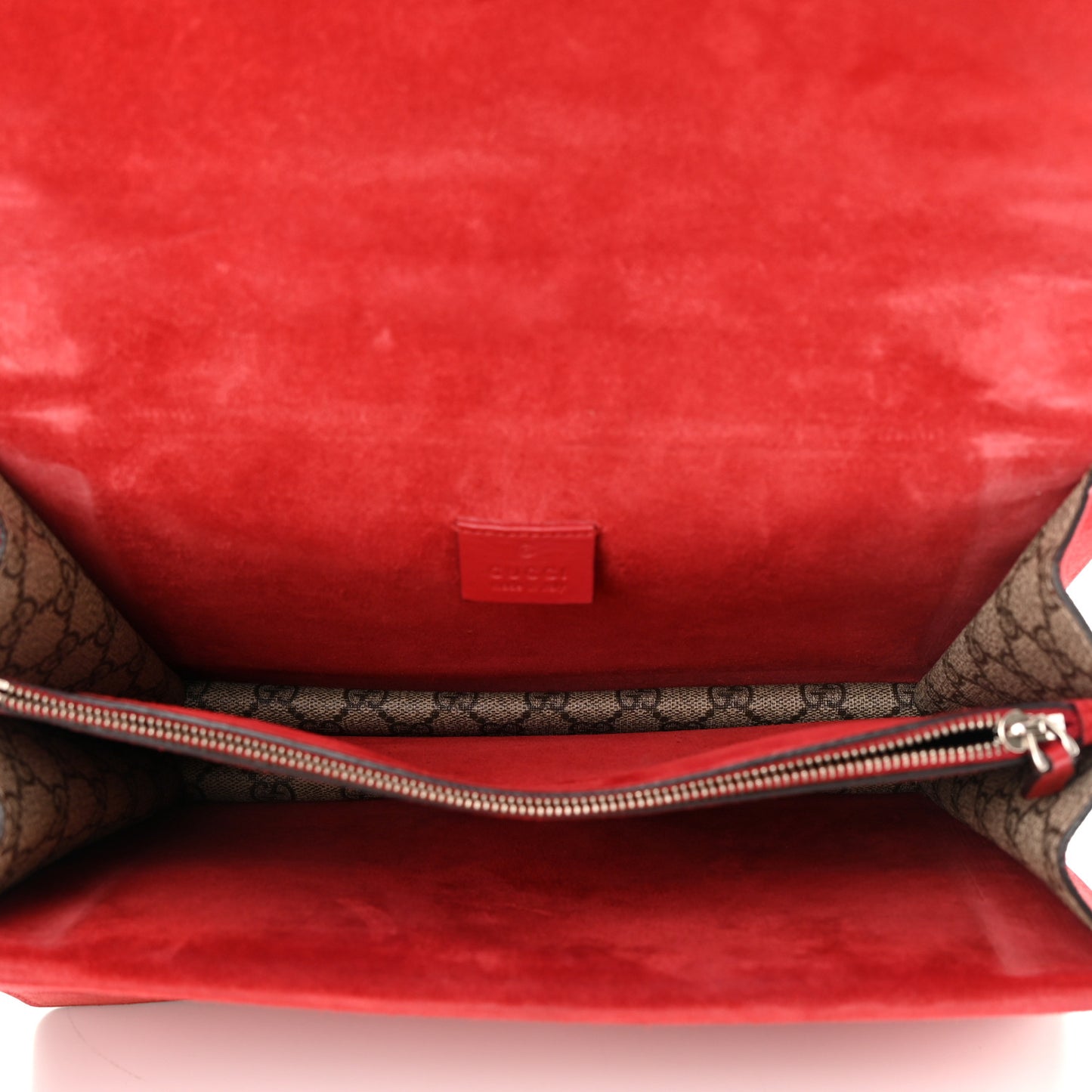 GG Supreme Monogram Embroidered Medium Dionysus Shoulder Bag Beige Hibiscus