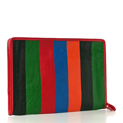 Balenciaga Agneau Arena Multicolore Bazar Pouch Vert Emeraude Black 3 of 11
