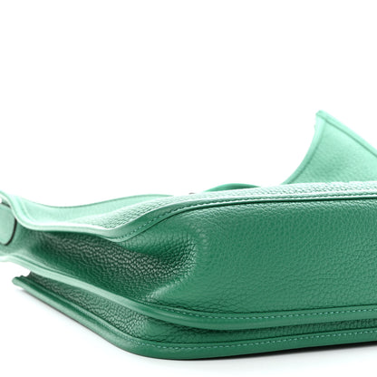 Hermes Taurillon Clemence Evelyne III PM Vert Vertigo 9 of 10