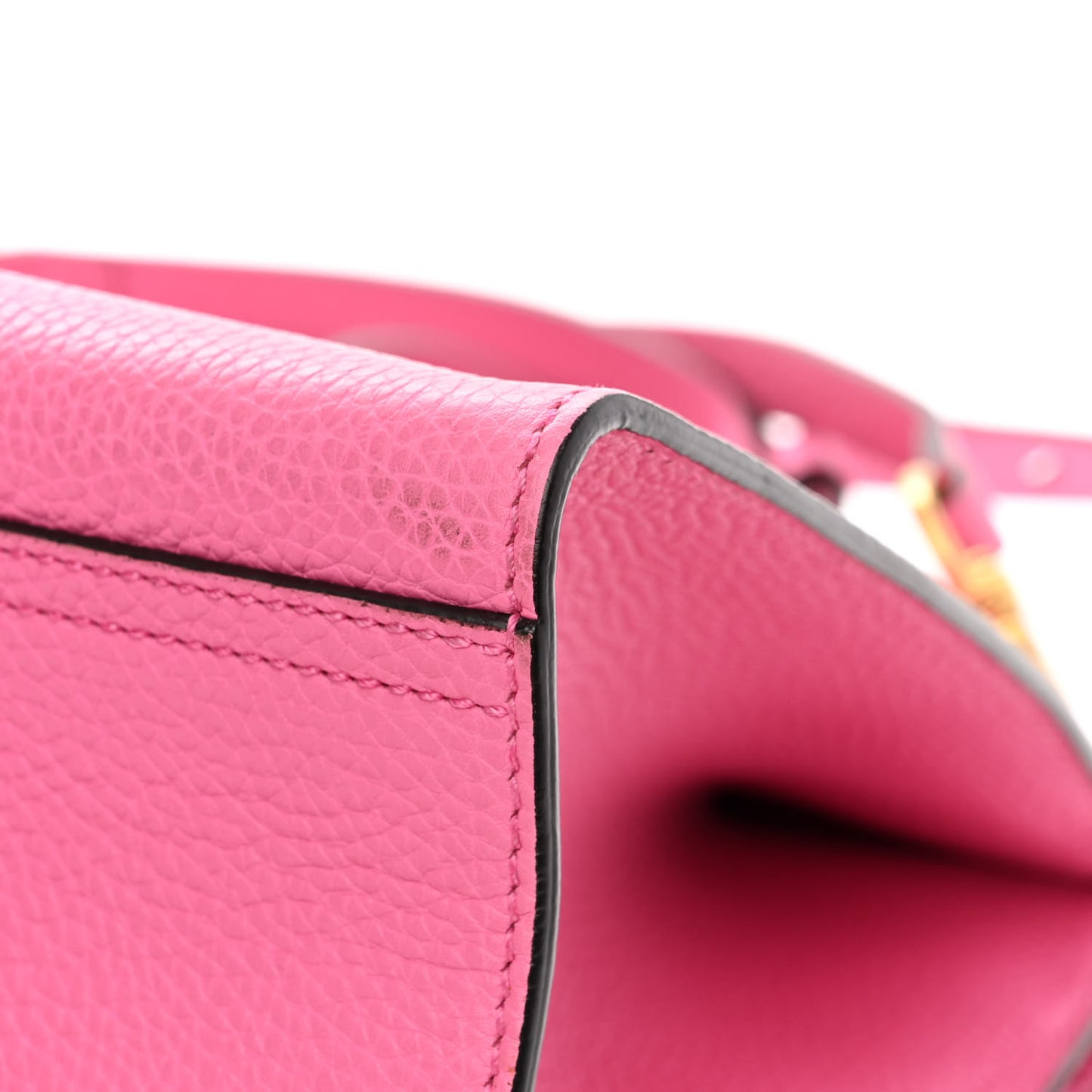 Calfskin Small GG Marmont Top Handle Bag Pink Tropical Flower
