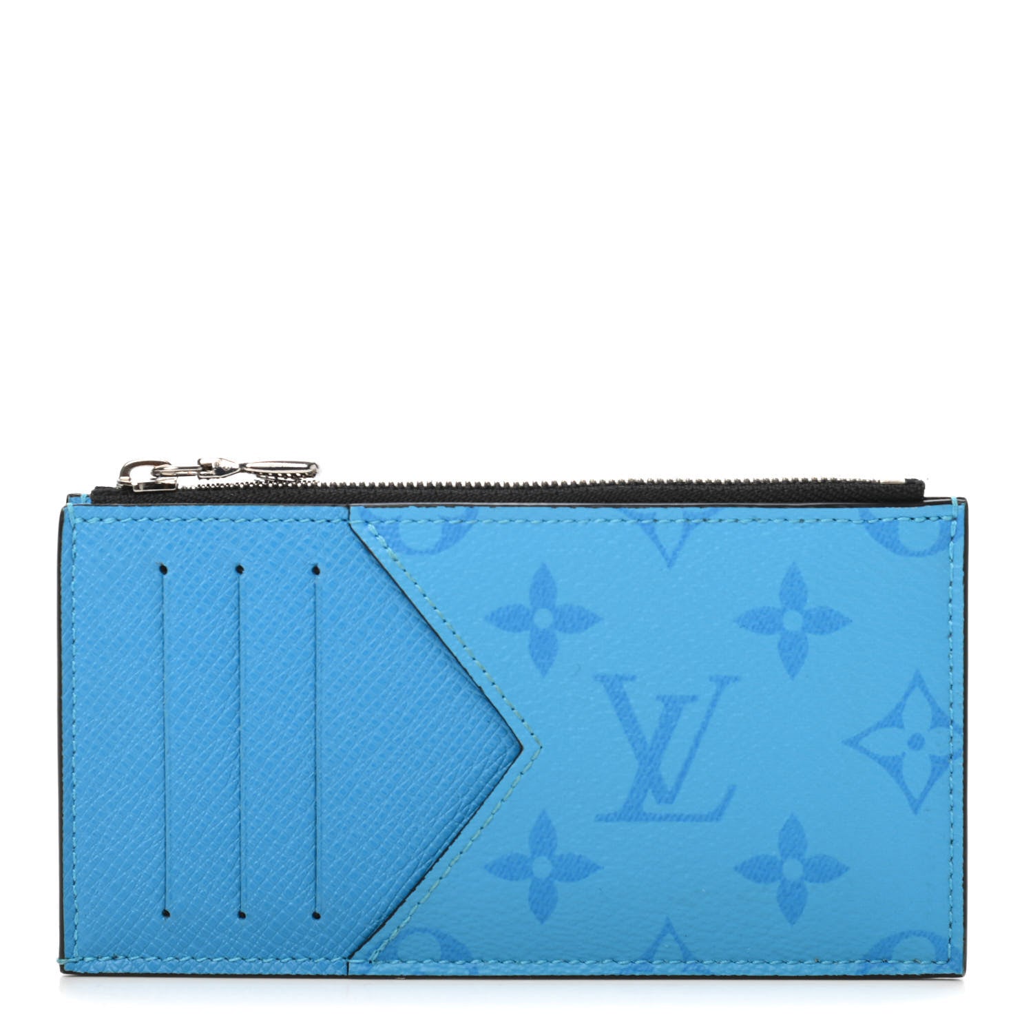 Louis Vuitton Taigarama Coin Card Holder Blue Lagoon 1 of 7
