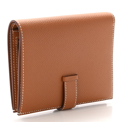 Hermes Epsom Bearn Compact Wallet Gold 3 of 9