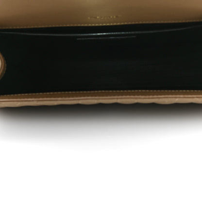 Saint Laurent Grain De Poudre Textured Mixed Matelasse Medium Triquilt Monogram Satchel Dark Latte 4 of 9