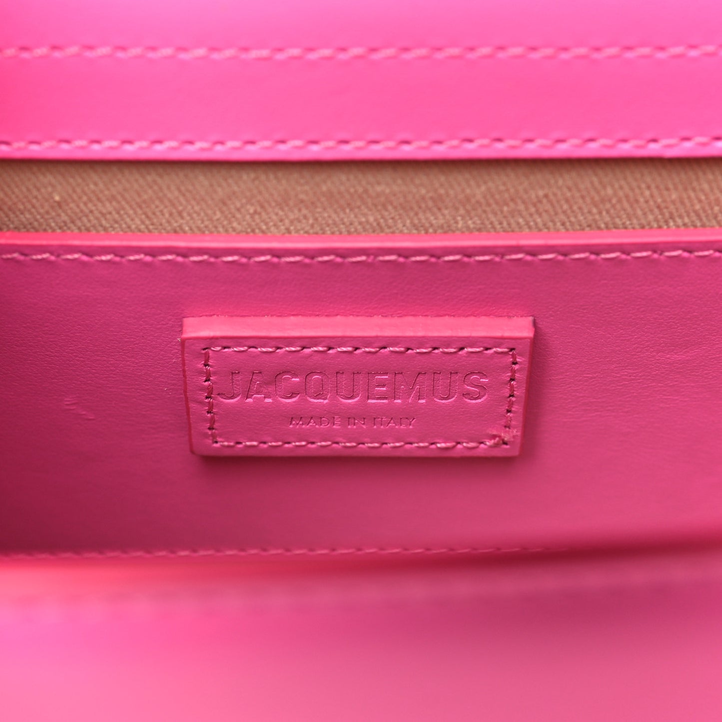 Smooth Calfskin Le Grand Bambino Neon Pink