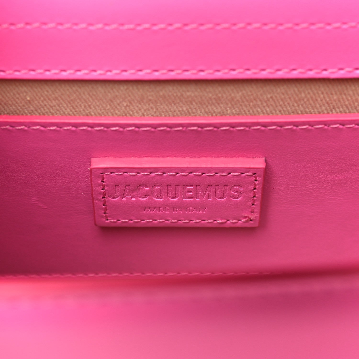Jacquemus Smooth Calfskin Le Grand Bambino Neon Pink 6 of 9