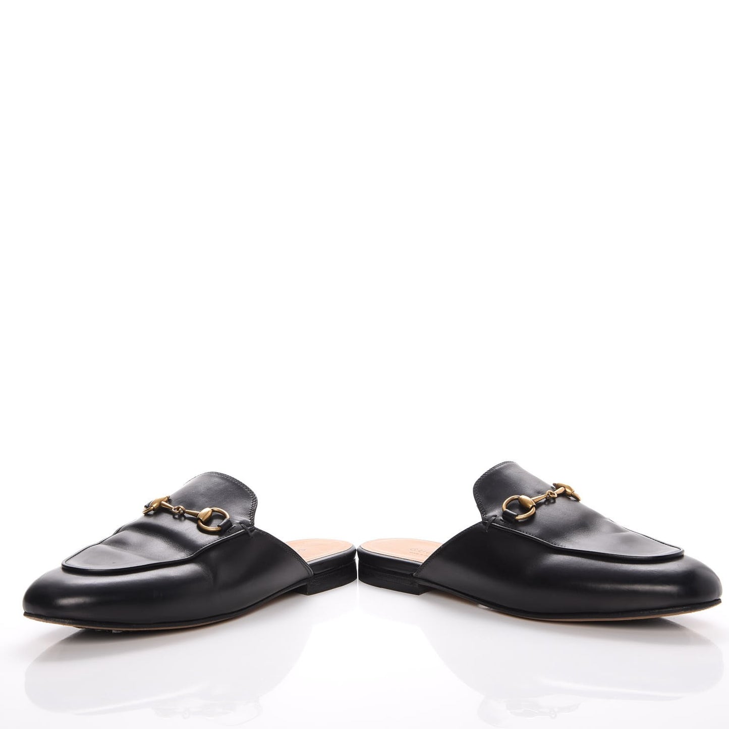 Calfskin Womens Princetown Slippers 36 Black