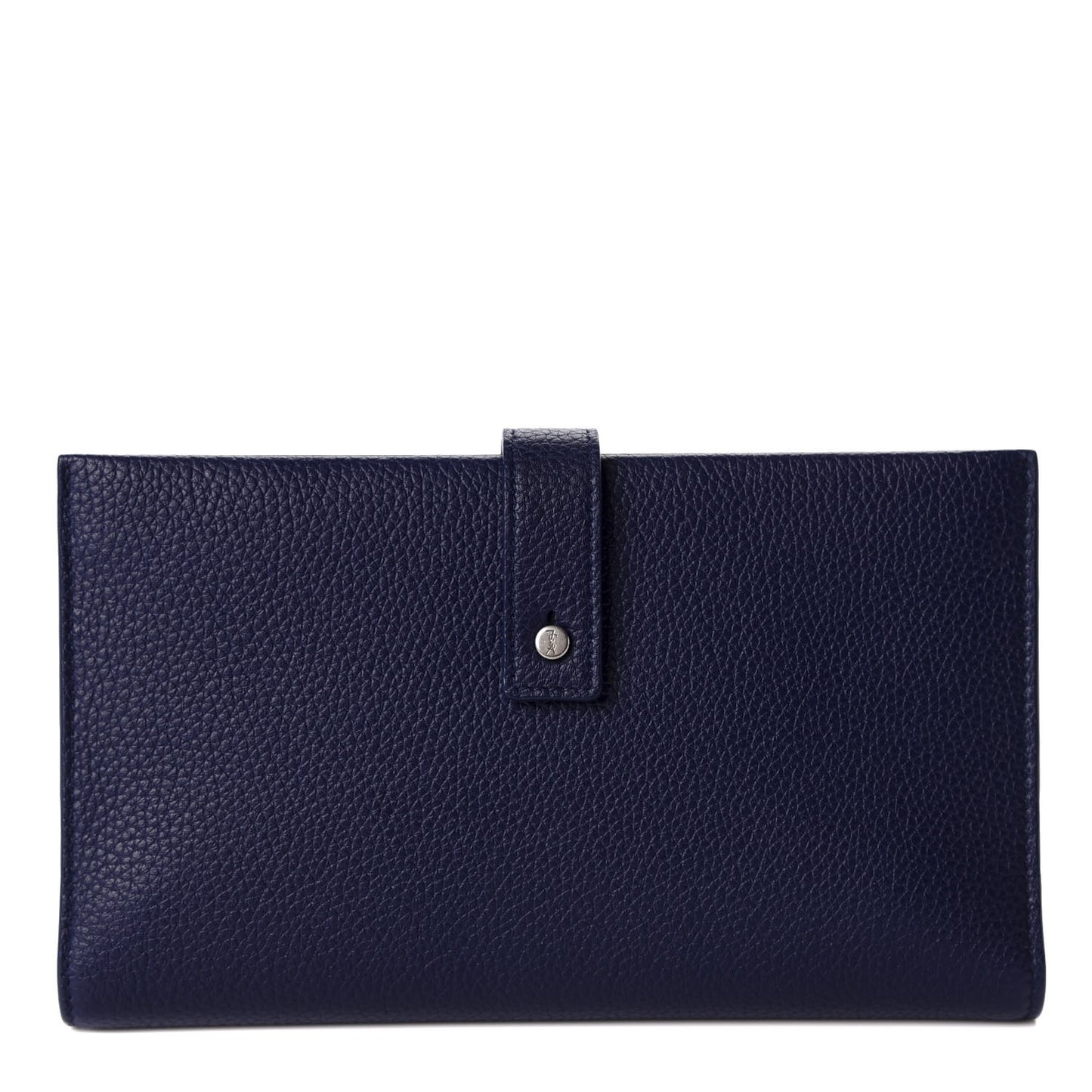Grained Calfskin Sac De Jour Souple Thin Wallet Saphir