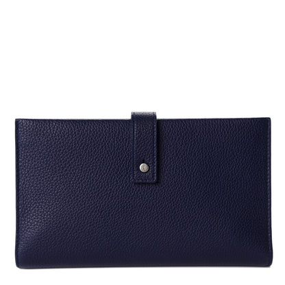 Saint Laurent Grained Calfskin Sac De Jour Souple Thin Wallet Saphir 1 of 7