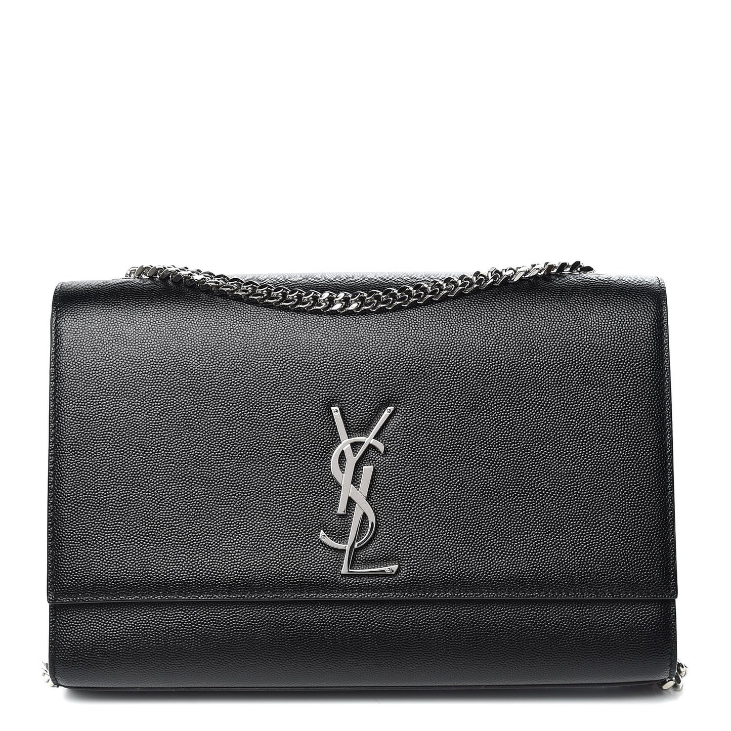 Grain De Poudre Large Classic Monogram Kate Satchel Black
