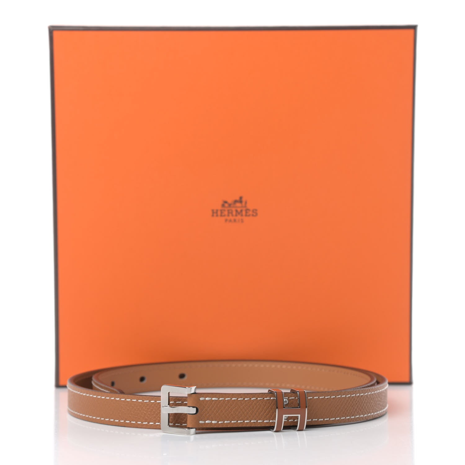 Hermes Epsom 15mm Pop H Belt 80 Gold 8 of 8