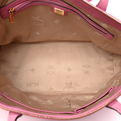 MCM Visetos Large Shopper Tote Pink 4 of 7