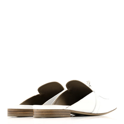 Hermes Calfskin Oz Mules 38.5 White 5 of 11