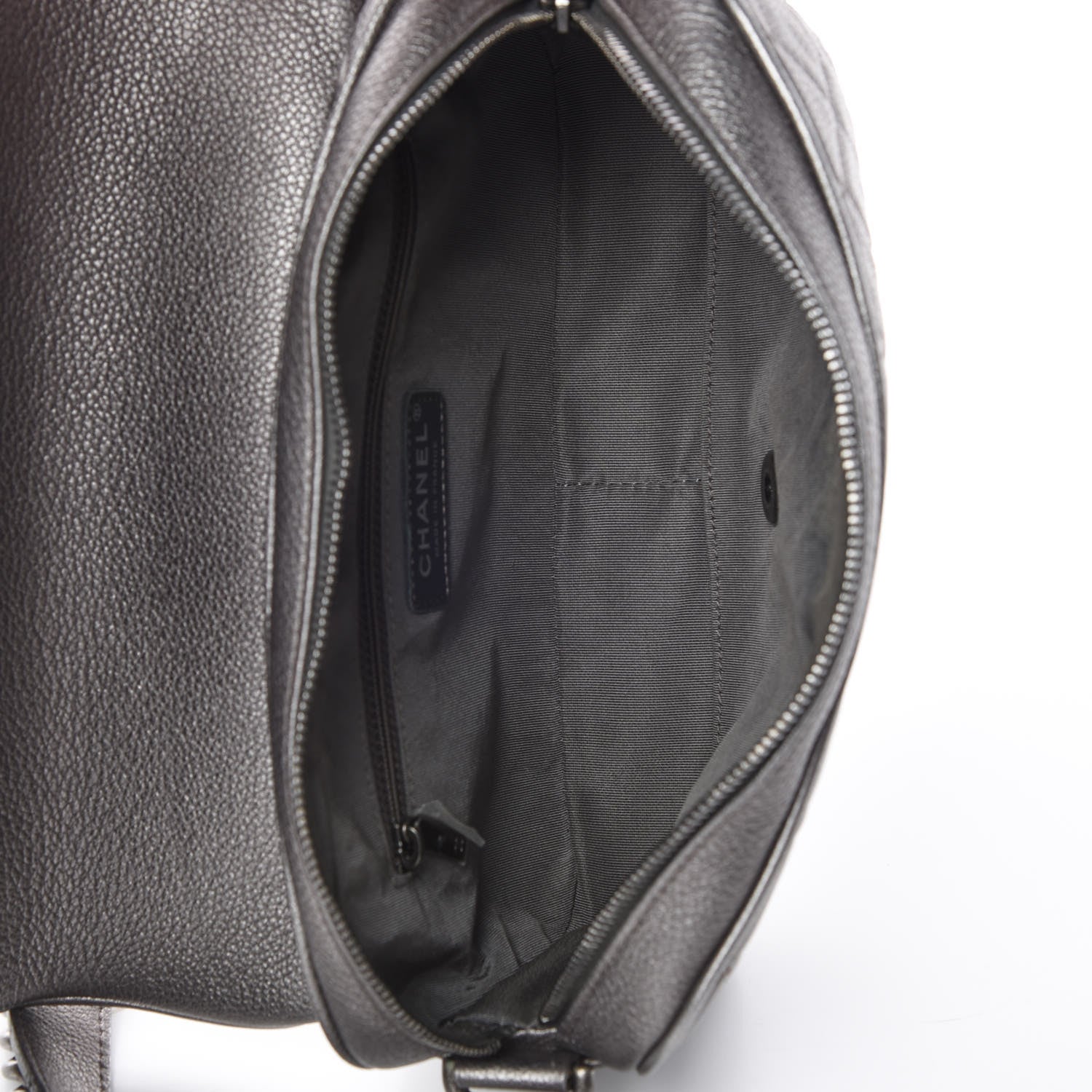 Chanel Metallic Calfskin Quilted Small Casual Rock Flap Silver 5 of 17