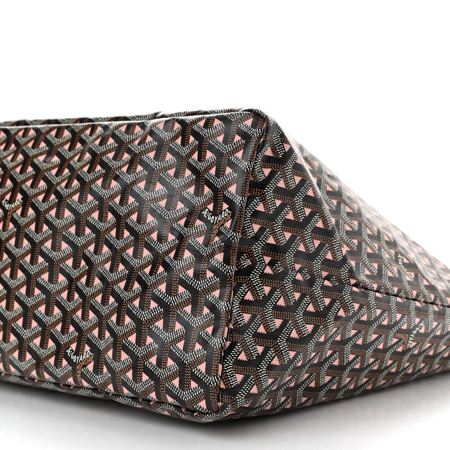 Goyard Goyardine Saint Louis Claire Voie GM Black Pink 11 of 11