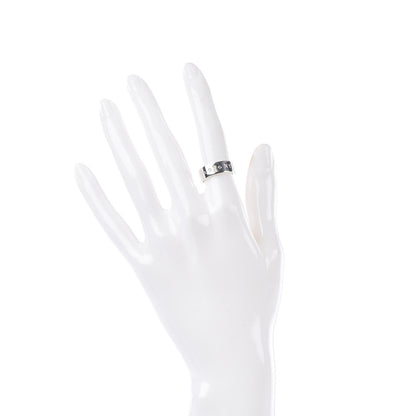 Tiffany Sterling Silver Diamond Locks Ring 49 4.75 2 of 5