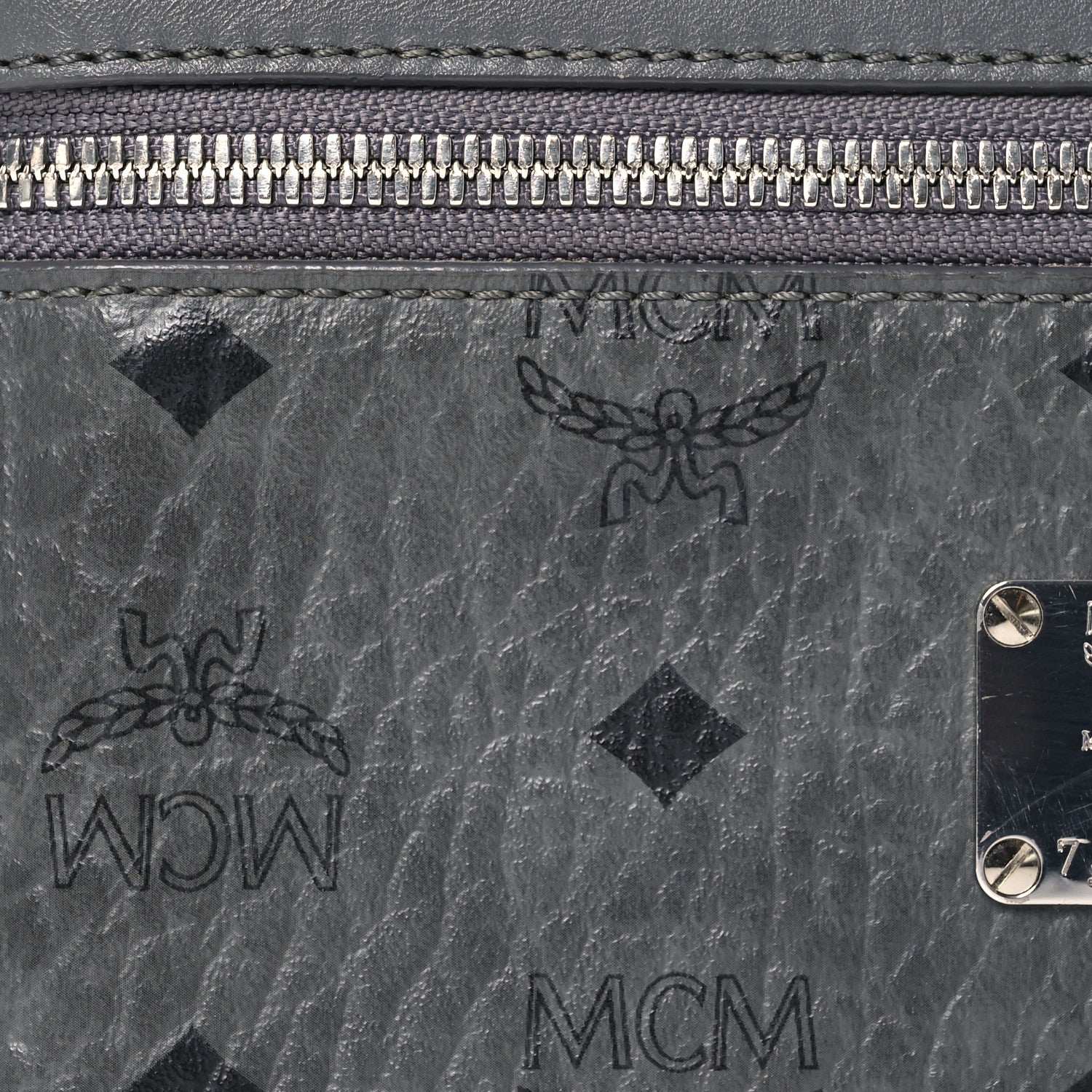 MCM Visetos Vanity Case Grey 8 of 19